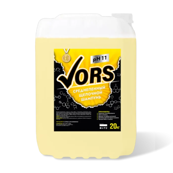 Среднепенный щелочной шампунь для ковров Vors 23 кг